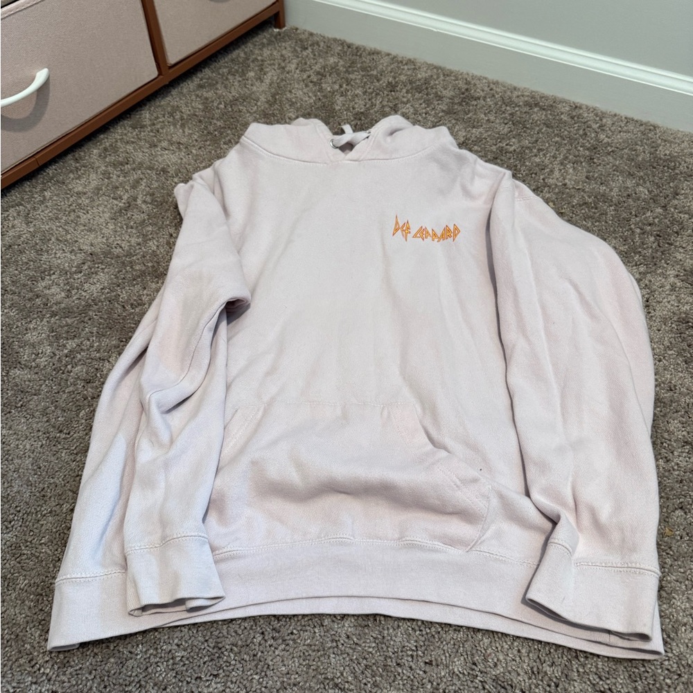 Light Pink Def Leppard Hoodie Men’s